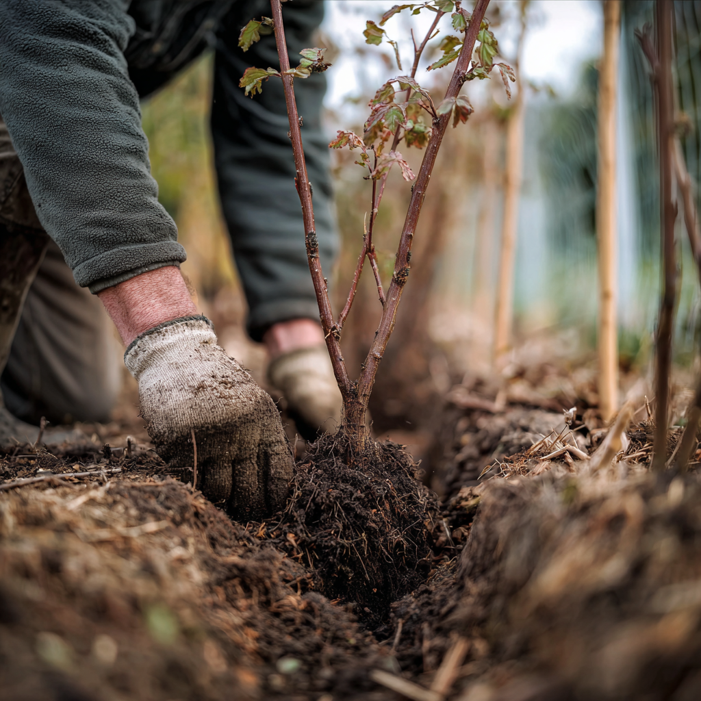Hoe plant je een haag met blote wortel?